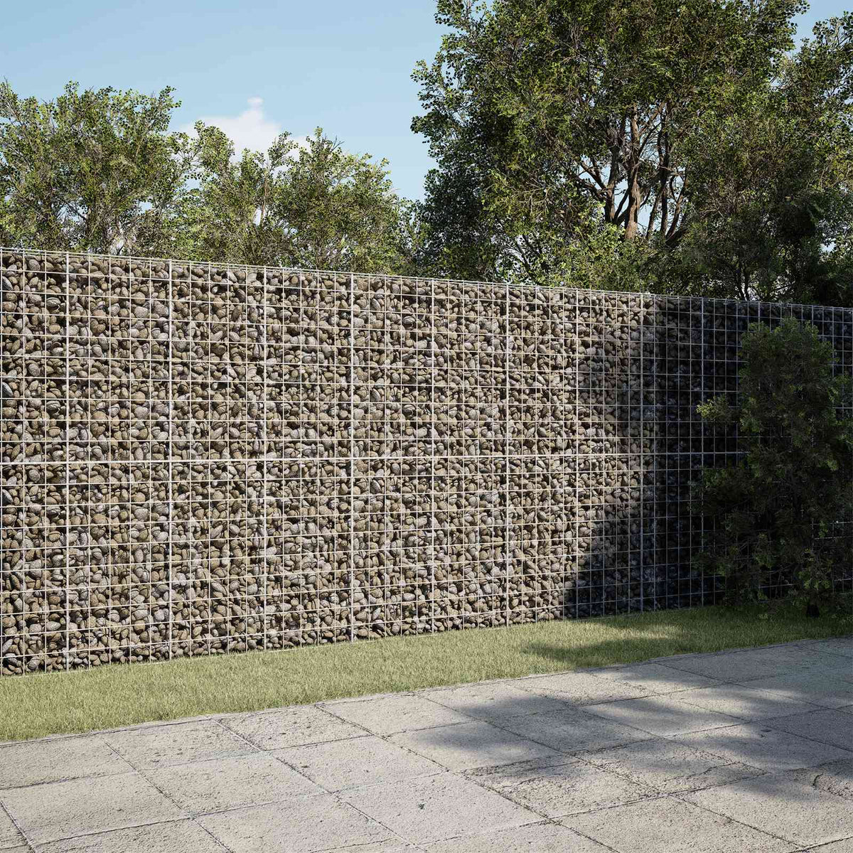 Gabion s žicom debljine 5 mm i mrežom 10x10 cm 450x30x200 cm