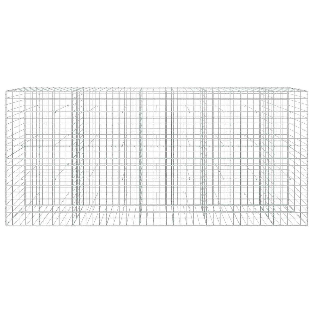 Gabion s žicom debljine 5 mm i mrežom 10x10 cm 450x30x200 cm