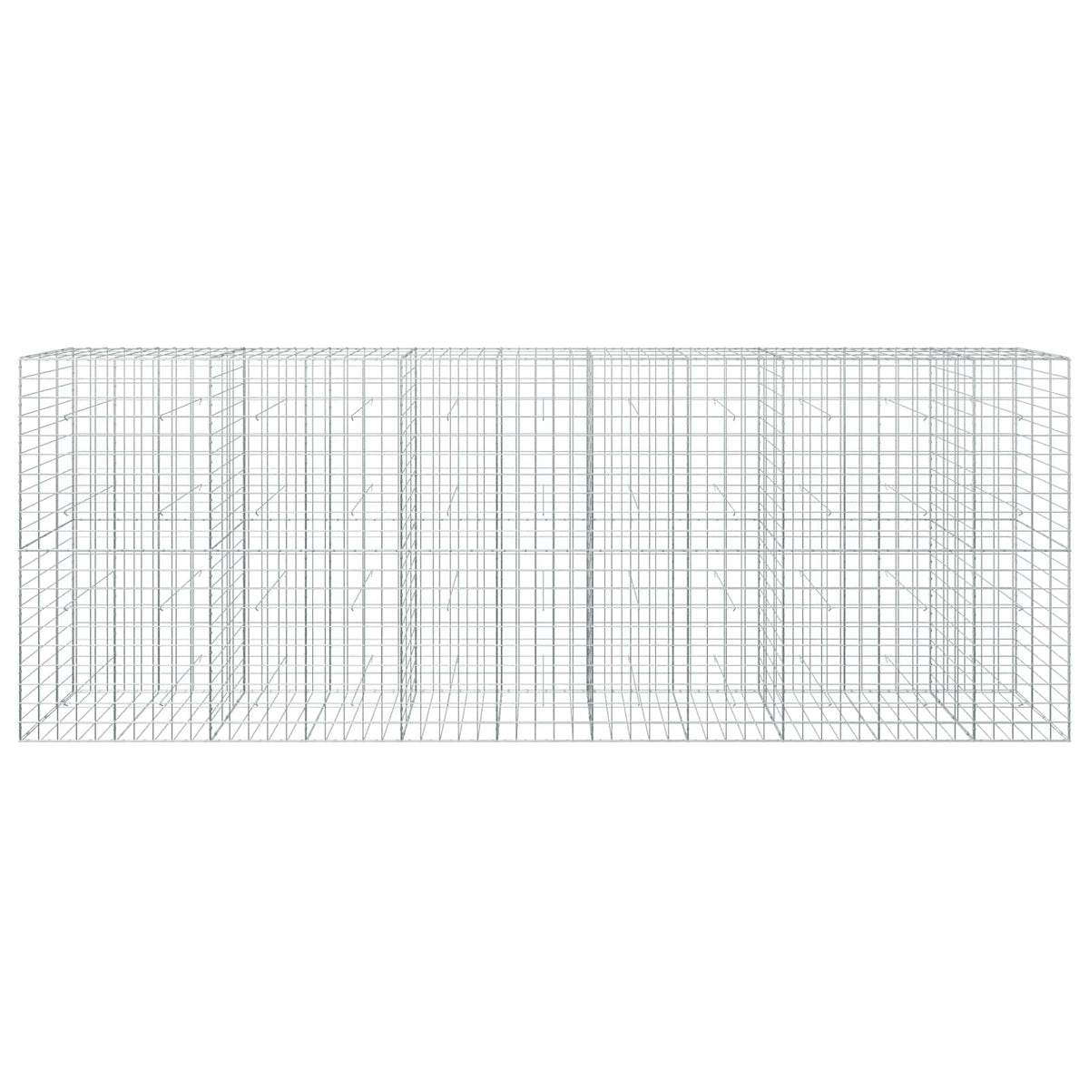 Gabion s žicom debljine 5 mm i mrežom 10x10 cm 550x30x200 cm
