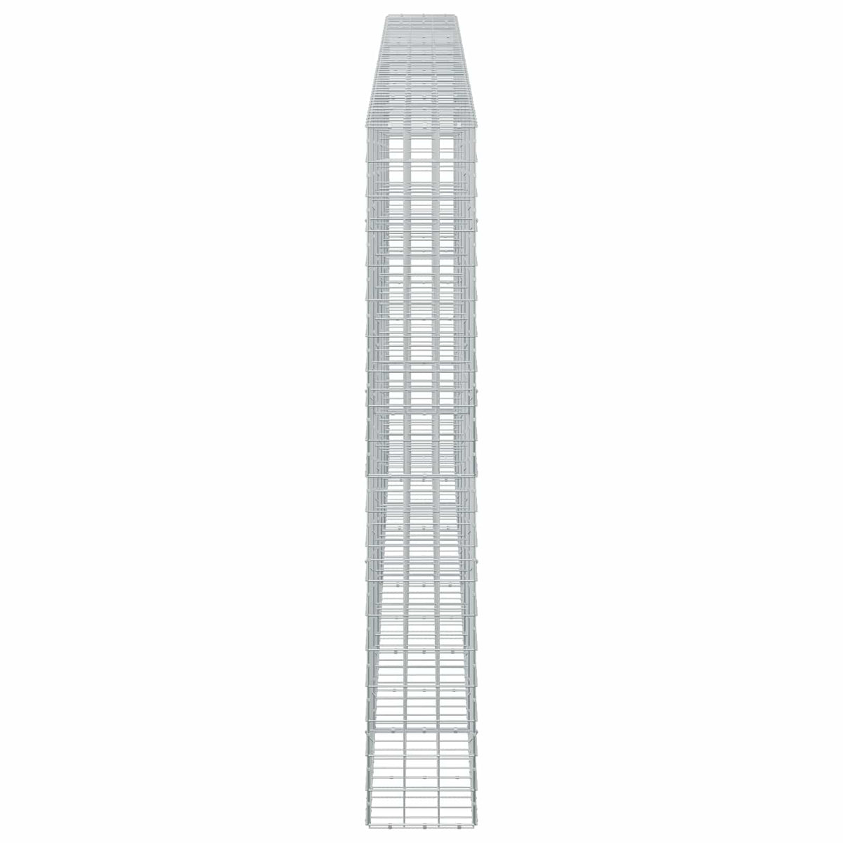 Gabion s žicom debljine 5 mm i mrežom 10x10 cm 550x30x200 cm