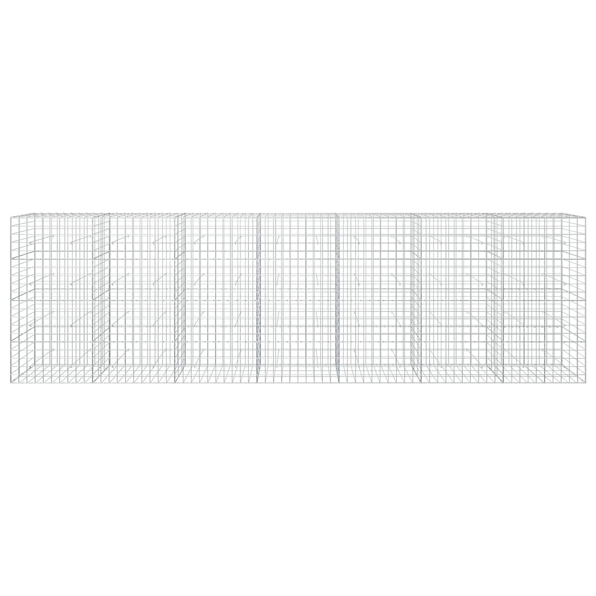 Gabion s žicom debljine 5 mm i mrežom 10x10 cm 700x30x200 cm