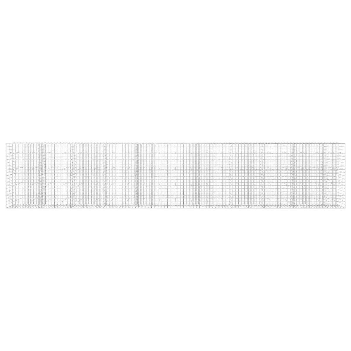 Gabion s žicom debljine 5 mm i mrežom 10x10 cm 1050x30x200 cm