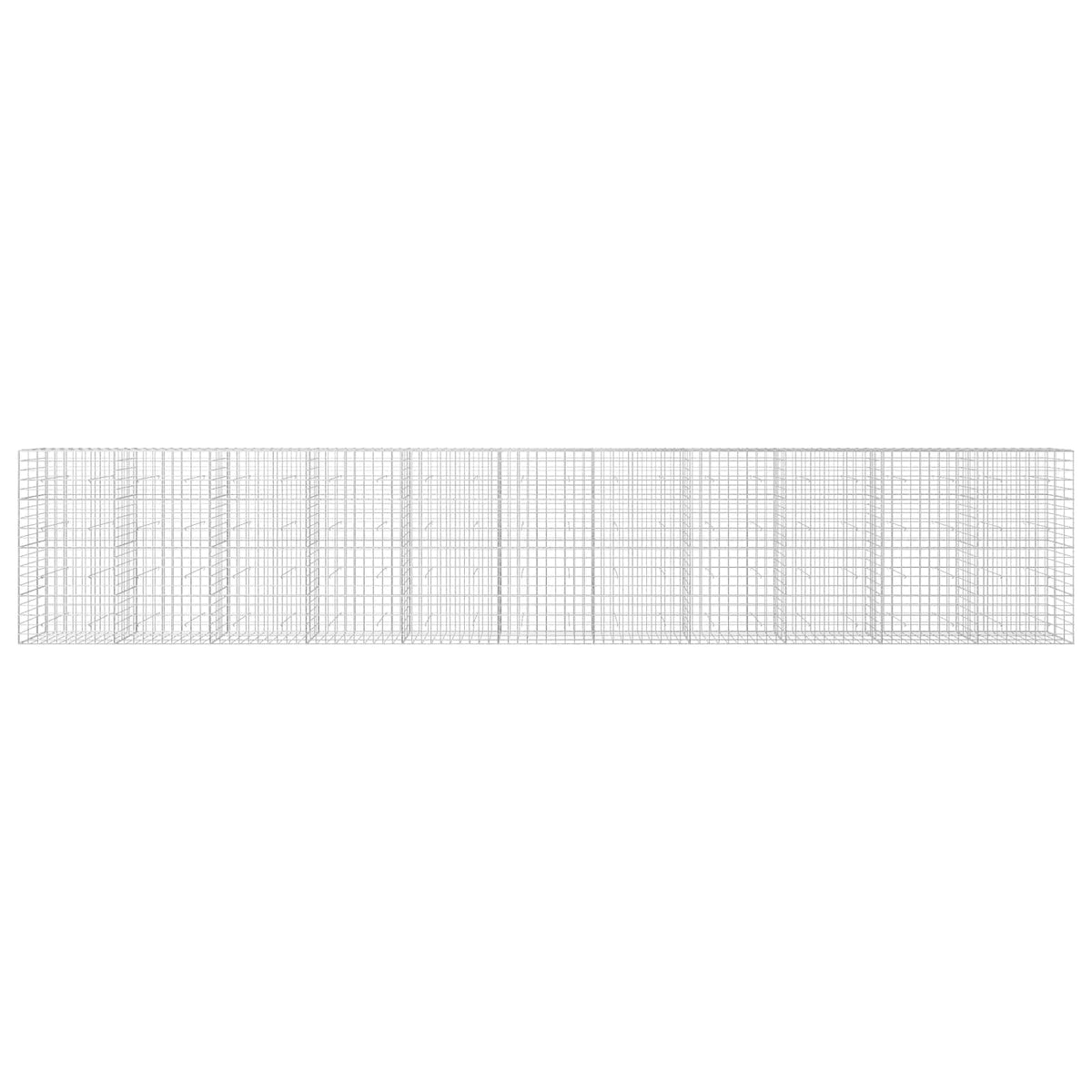 Gabion s žicom debljine 5 mm i mrežom 10x10 cm 1100x30x200 cm