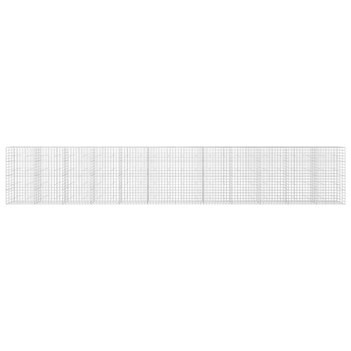 Gabion s žicom debljine 5 mm i mrežom 10x10 cm 1200x30x200 cm