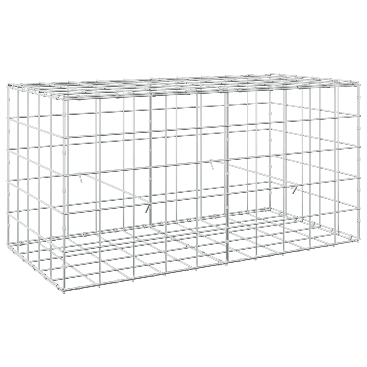 Gabion s žicom debljine 5 mm i mrežom 10x10 cm 100x50x50 cm