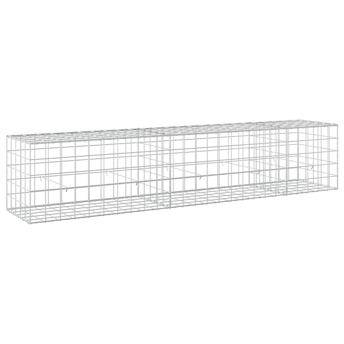 Gabion s žicom debljine 5 mm i mrežom 10x10 cm 250x50x50 cm