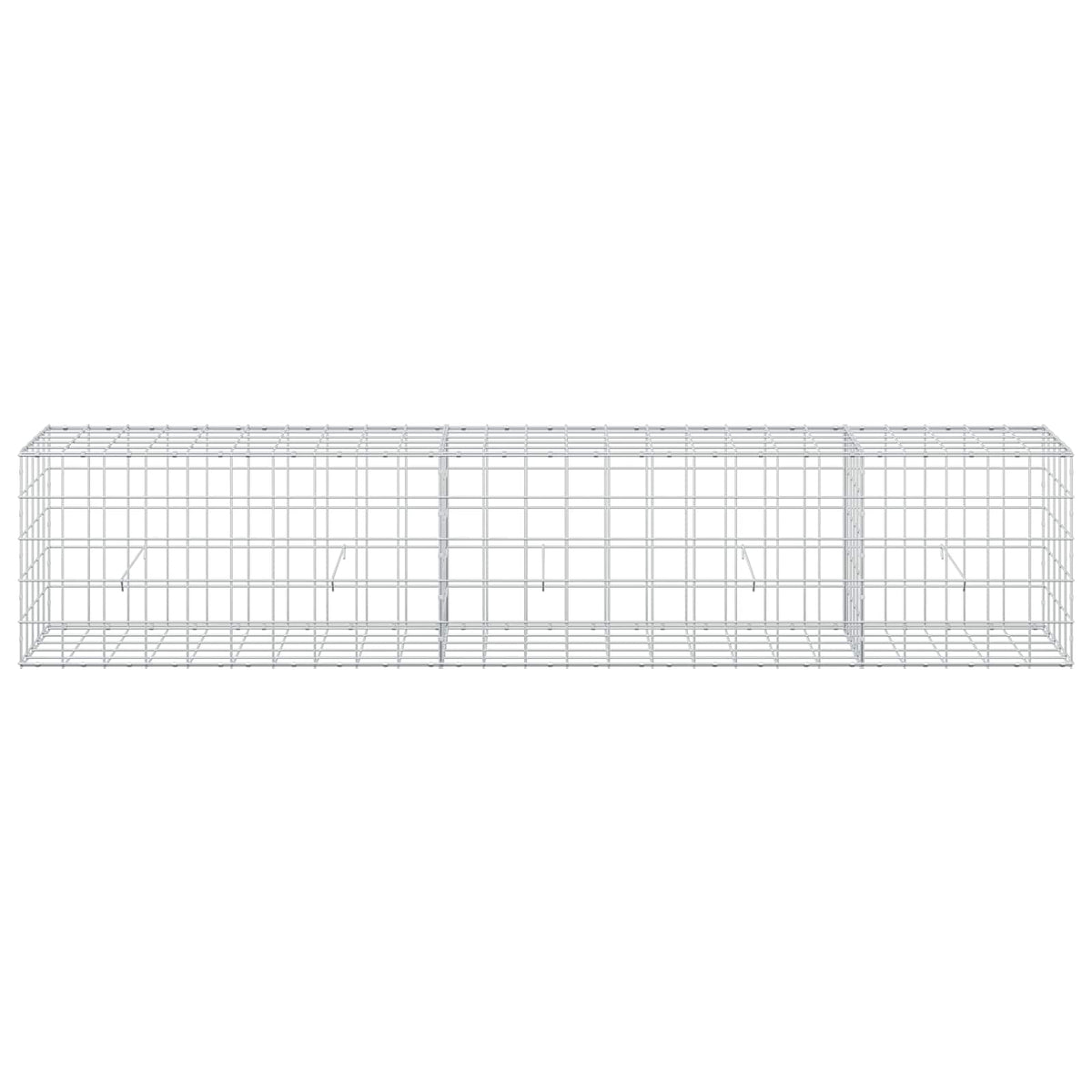 Gabion s žicom debljine 5 mm i mrežom 10x10 cm 250x50x50 cm