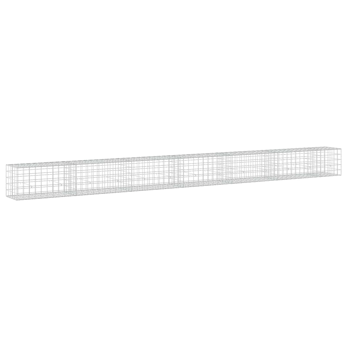 Gabion s žicom debljine 5 mm i mrežom 10x10 cm 650x50x50 cm
