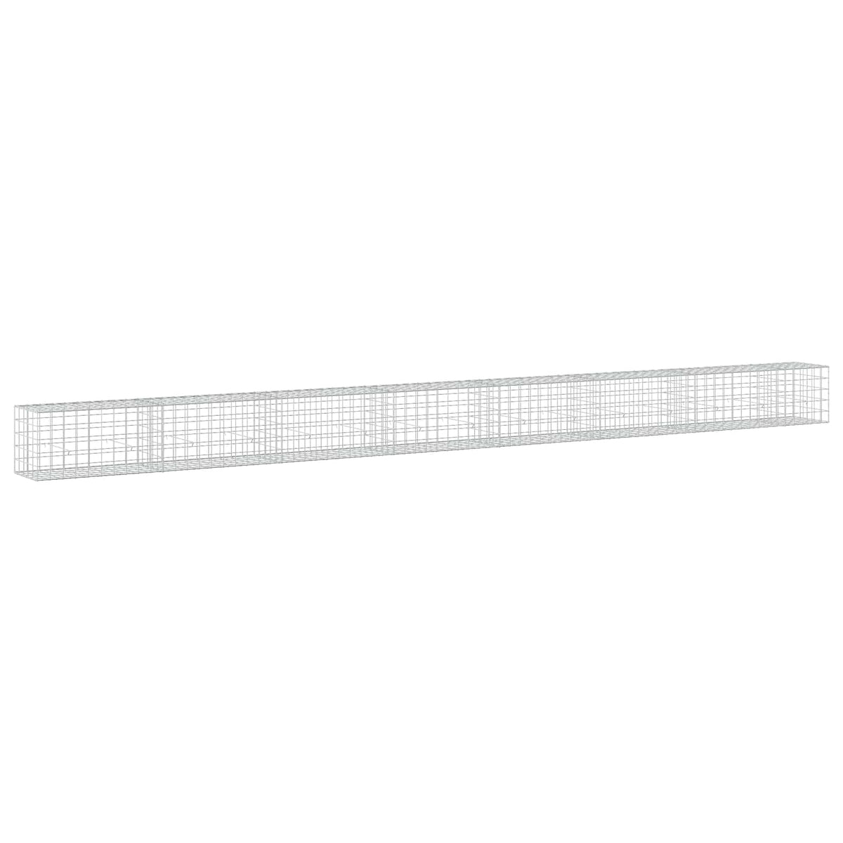 Gabion s žicom debljine 5 mm i mrežom 10x10 cm 750x50x50 cm