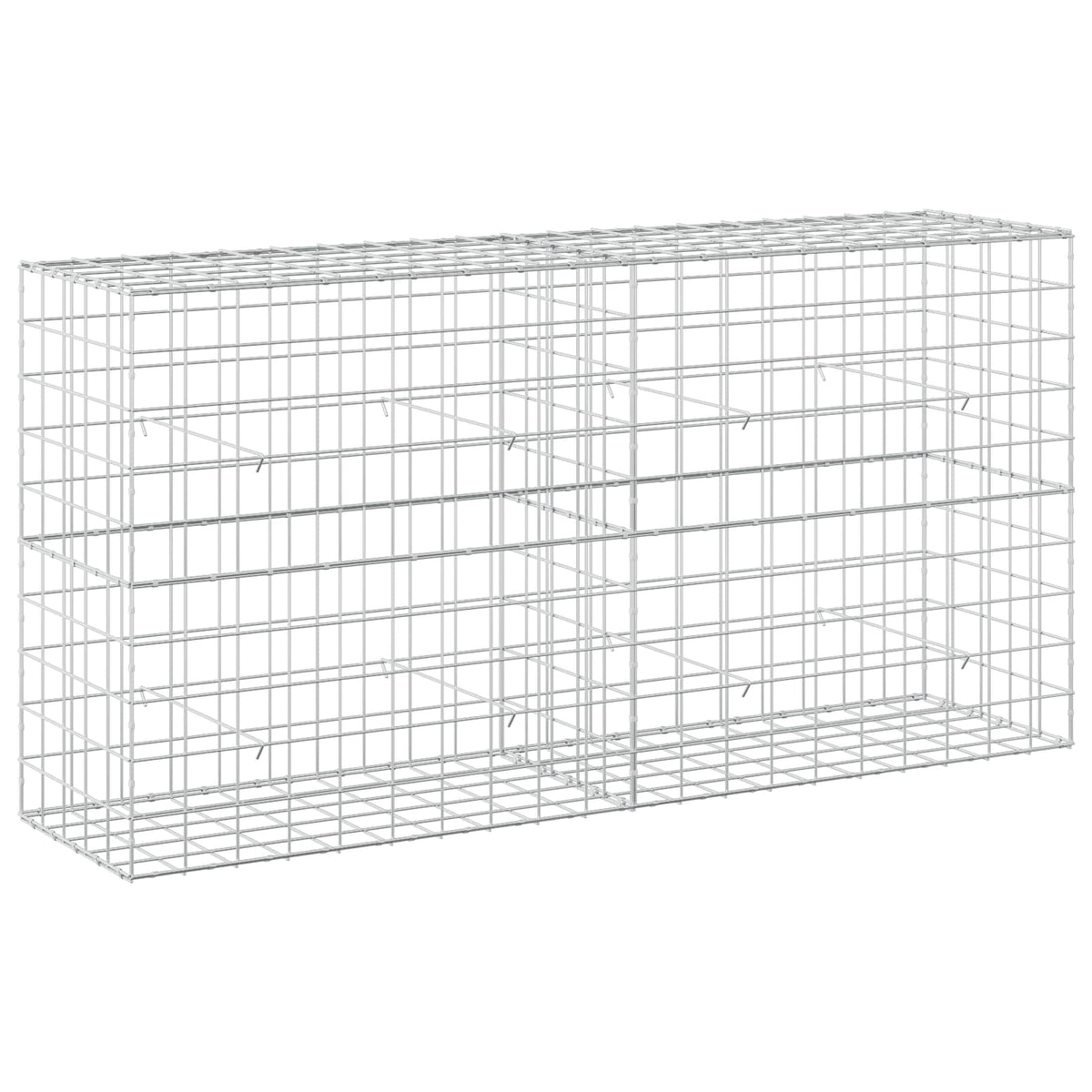 Gabion s žicom debljine 5 mm i mrežom 10x10 cm 200x50x100 cm