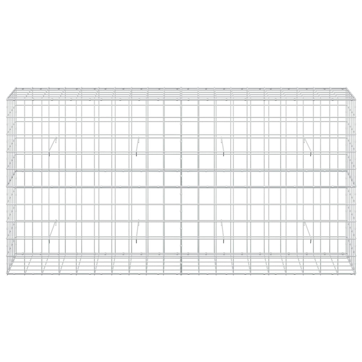 Gabion s žicom debljine 5 mm i mrežom 10x10 cm 200x50x100 cm