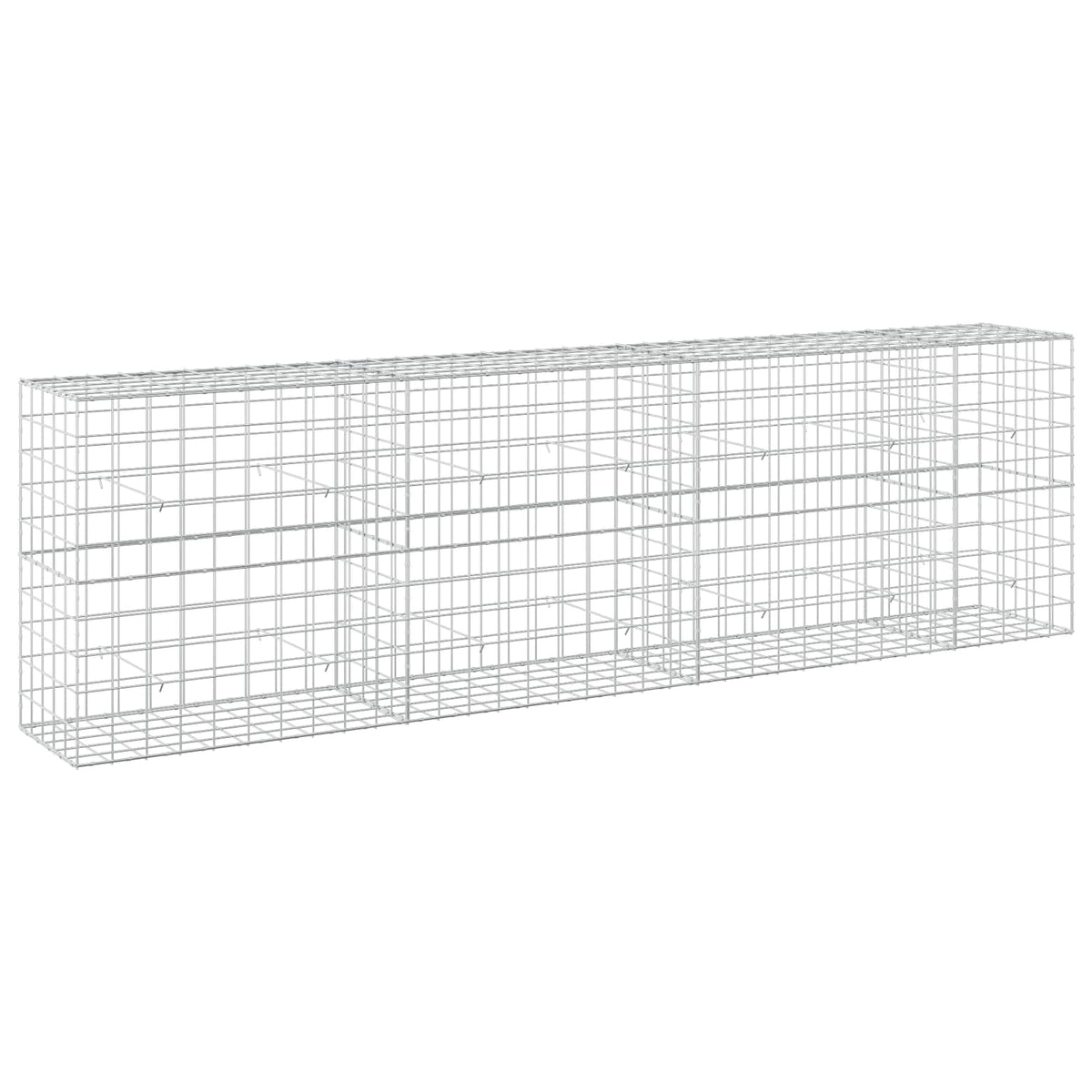 Gabion s žicom debljine 5 mm i mrežom 10x10 cm 350x50x100 cm