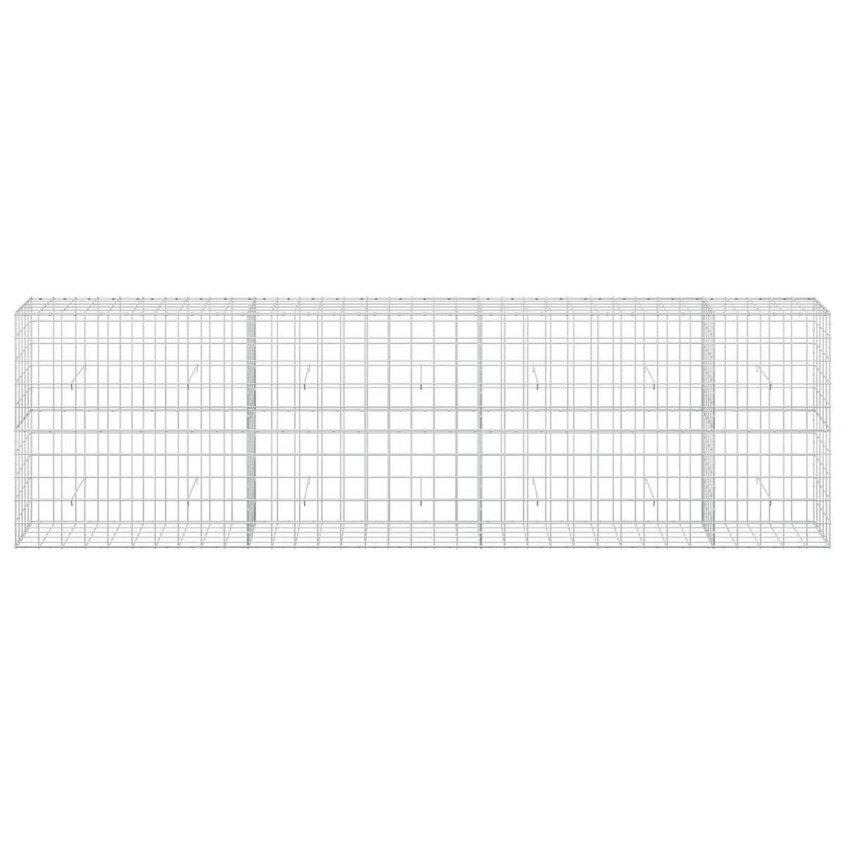 Gabion s žicom debljine 5 mm i mrežom 10x10 cm 350x50x100 cm