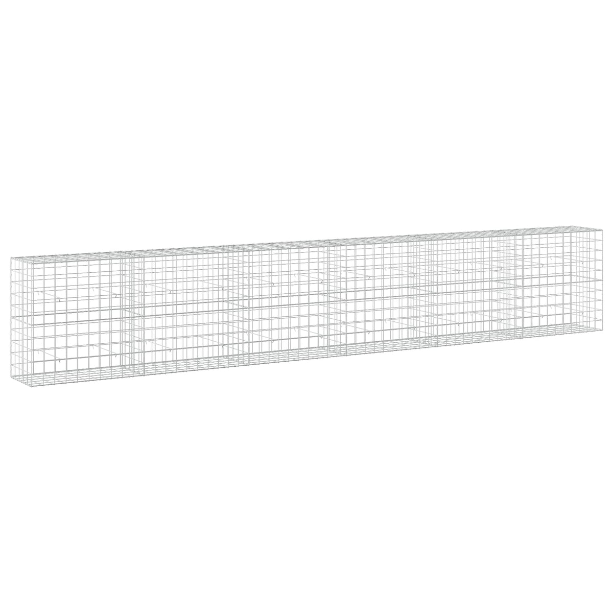 Gabion s žicom debljine 5 mm i mrežom 10x10 cm 600x50x100 cm