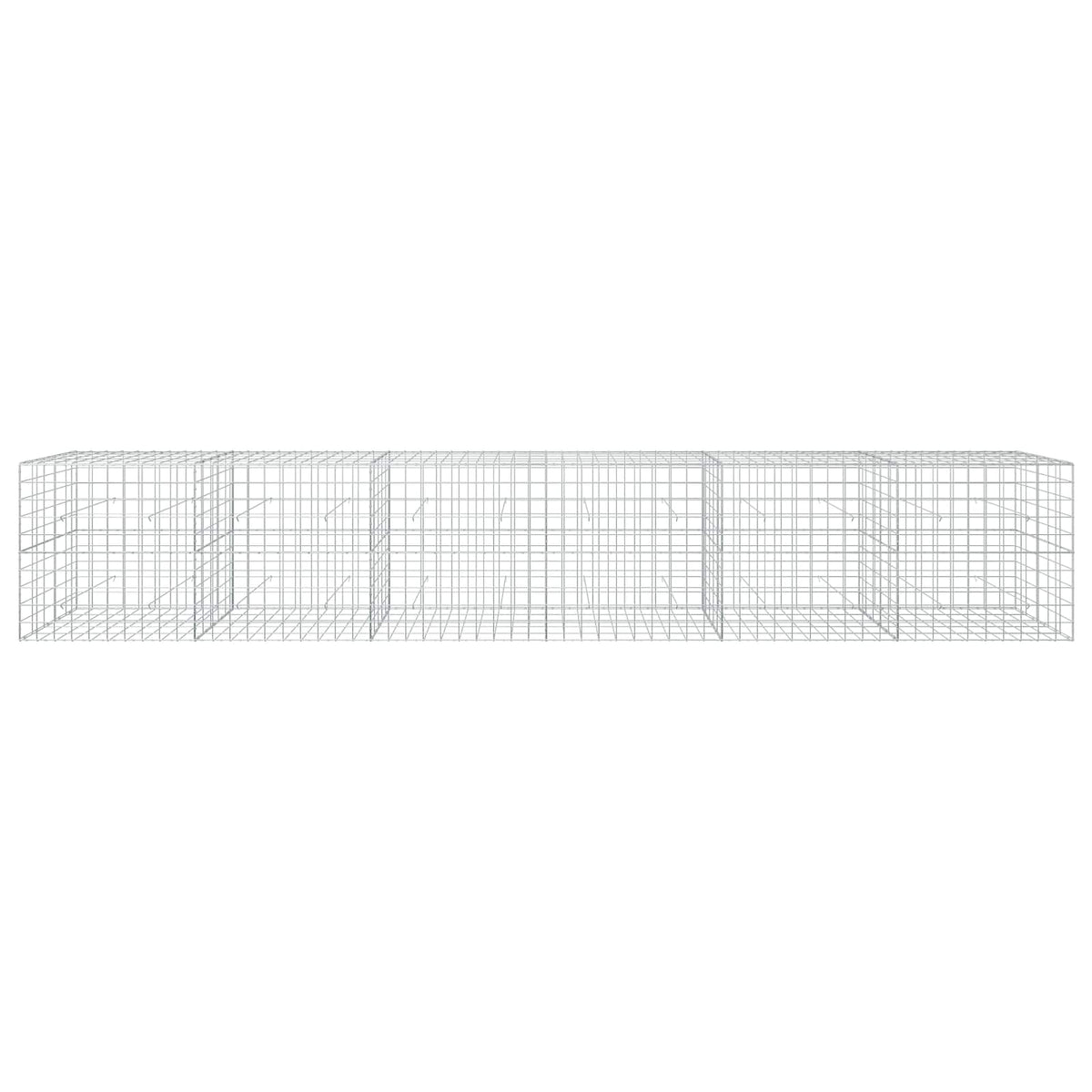Gabion s žicom debljine 5 mm i mrežom 10x10 cm 600x50x100 cm