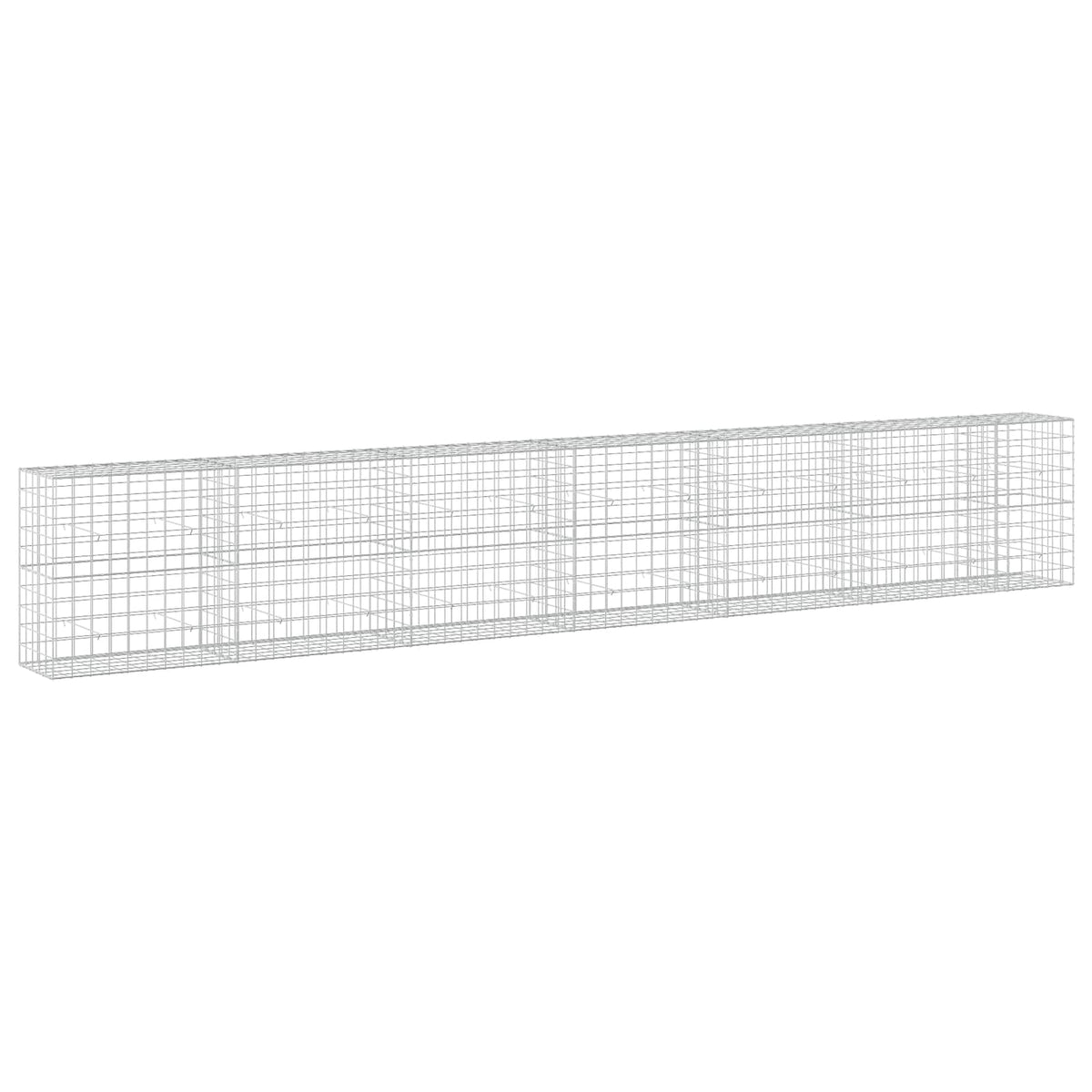 Gabion s žicom debljine 5 mm i mrežom 10x10 cm 650x50x100 cm