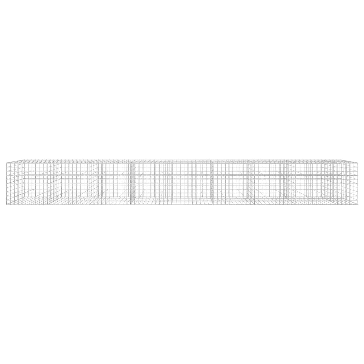 Gabion s žicom debljine 5 mm i mrežom 10x10 cm 850x50x100 cm