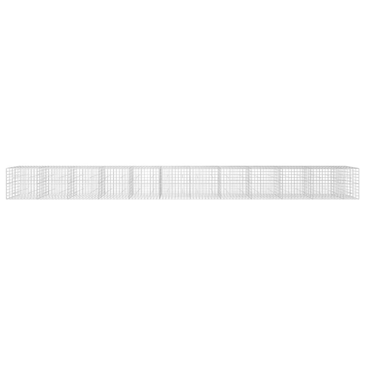 Gabion s žicom debljine 5 mm i mrežom 10x10 cm 1150x50x100 cm