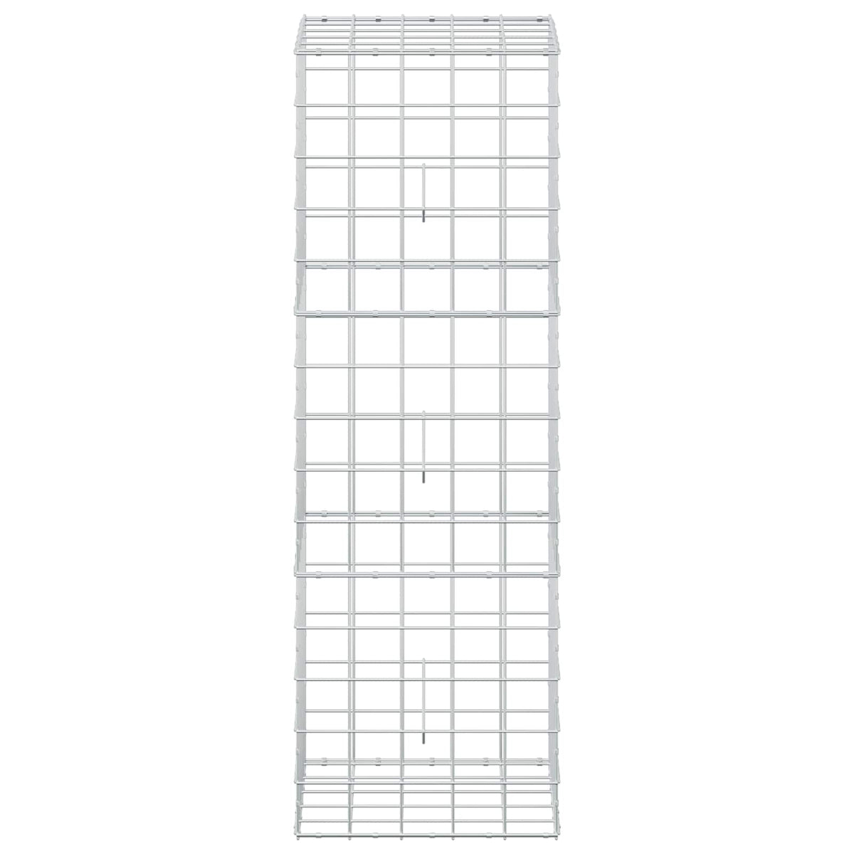 Gabion s žicom debljine 5 mm i mrežom 10x10 cm 50x50x150 cm