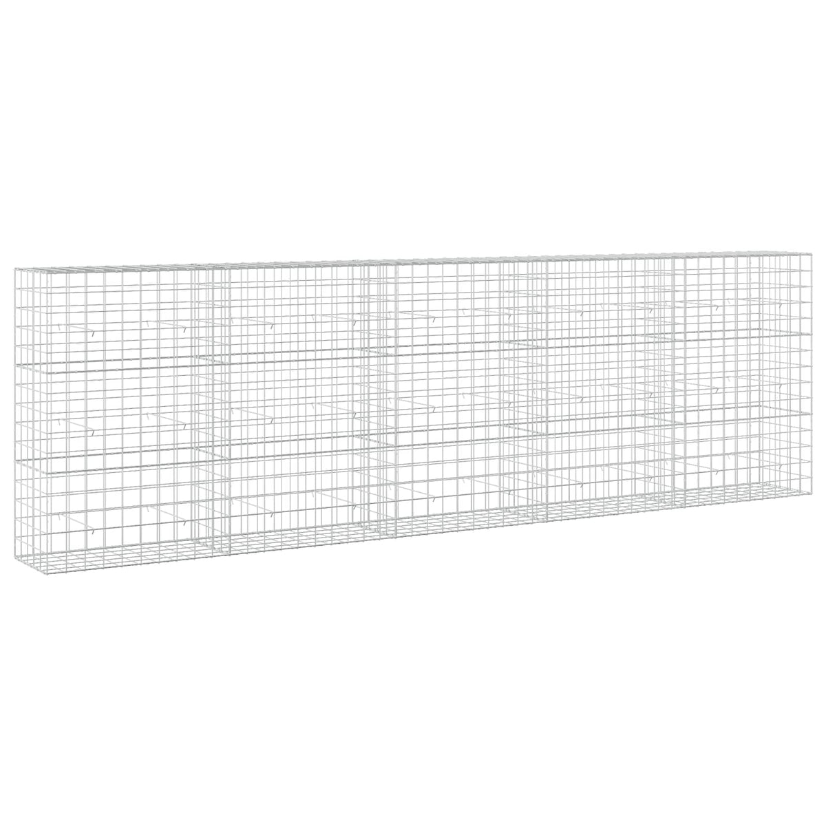Gabion s žicom debljine 5 mm i mrežom 10x10 cm 500x50x150 cm