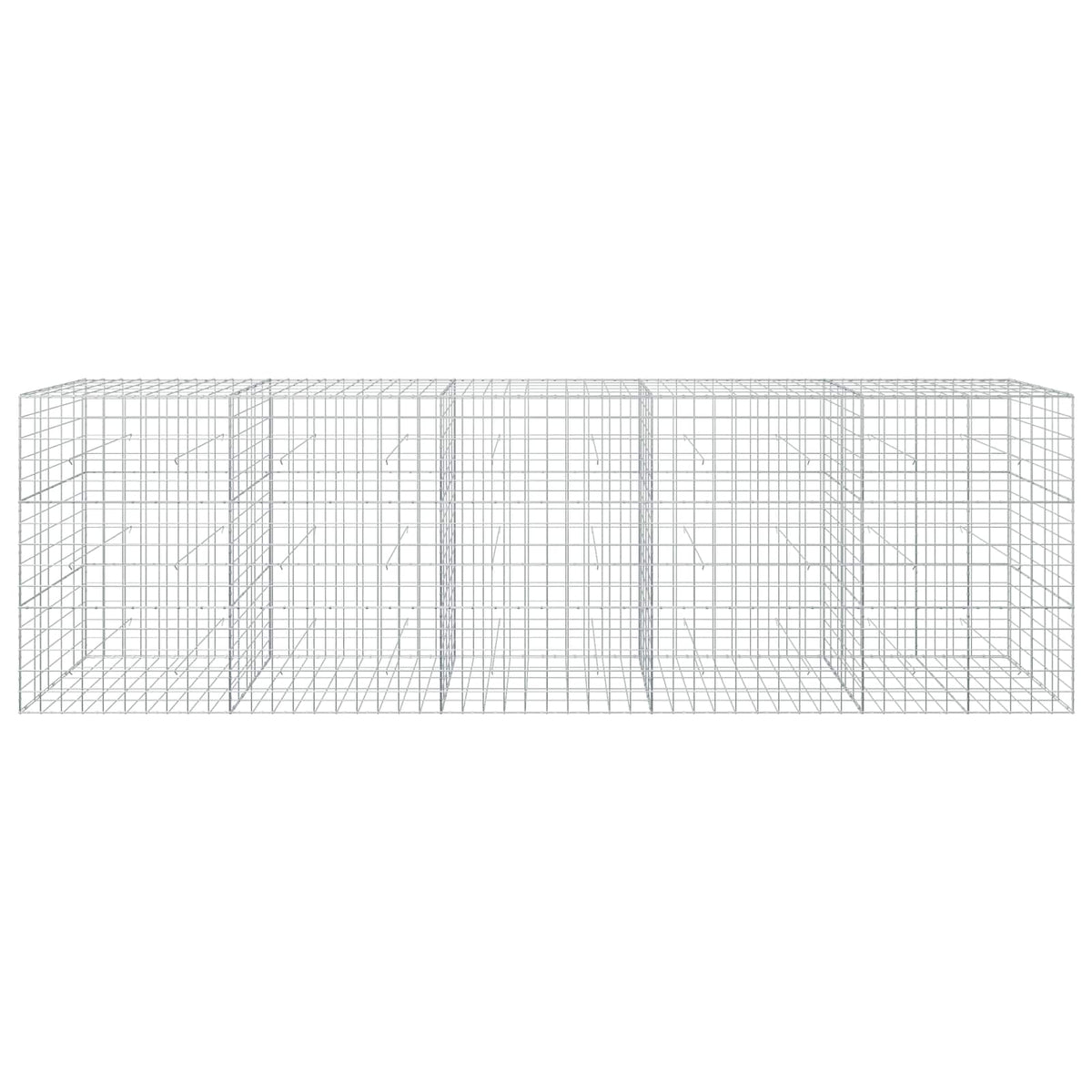 Gabion s žicom debljine 5 mm i mrežom 10x10 cm 500x50x150 cm