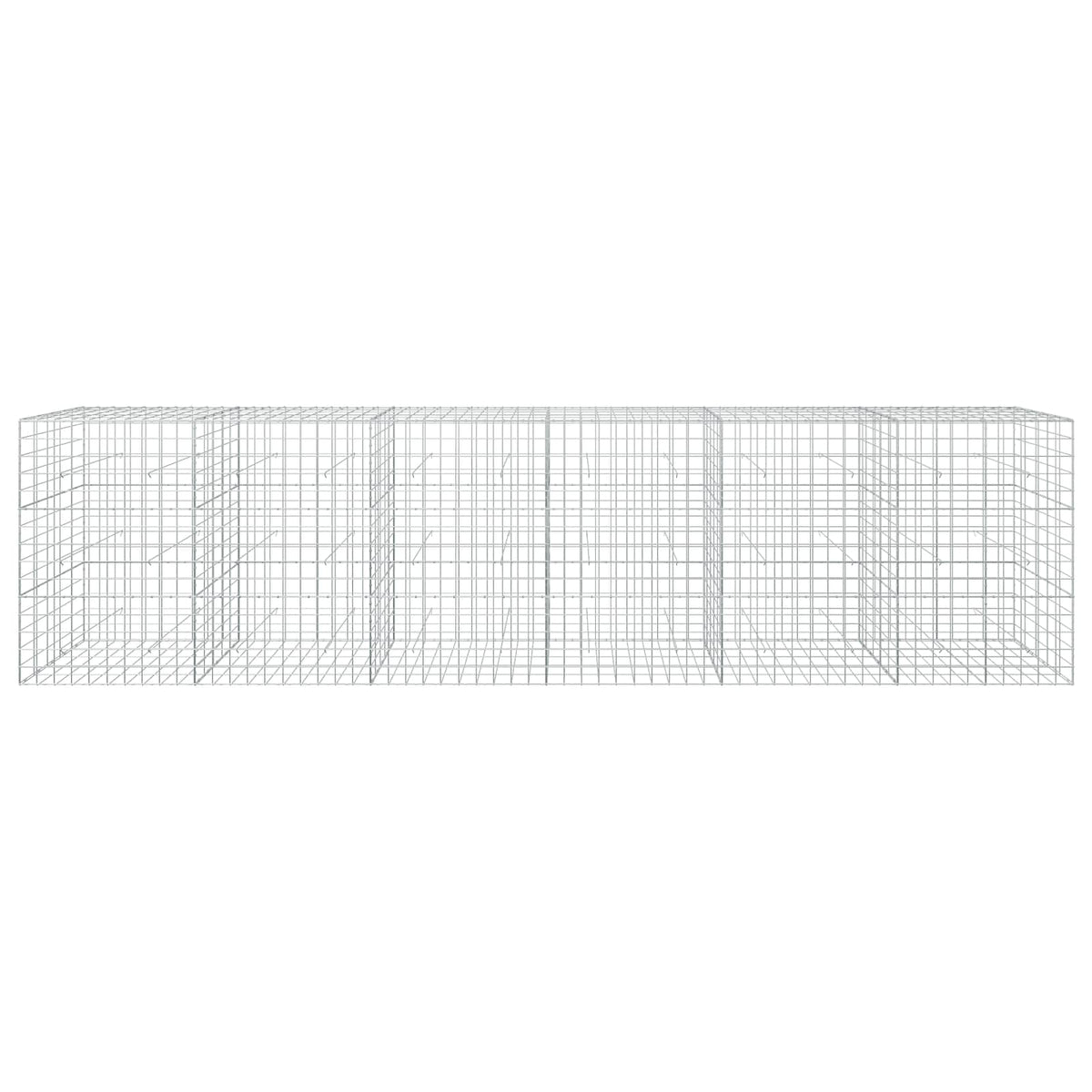 Gabion s žicom debljine 5 mm i mrežom 10x10 cm 600x50x150 cm