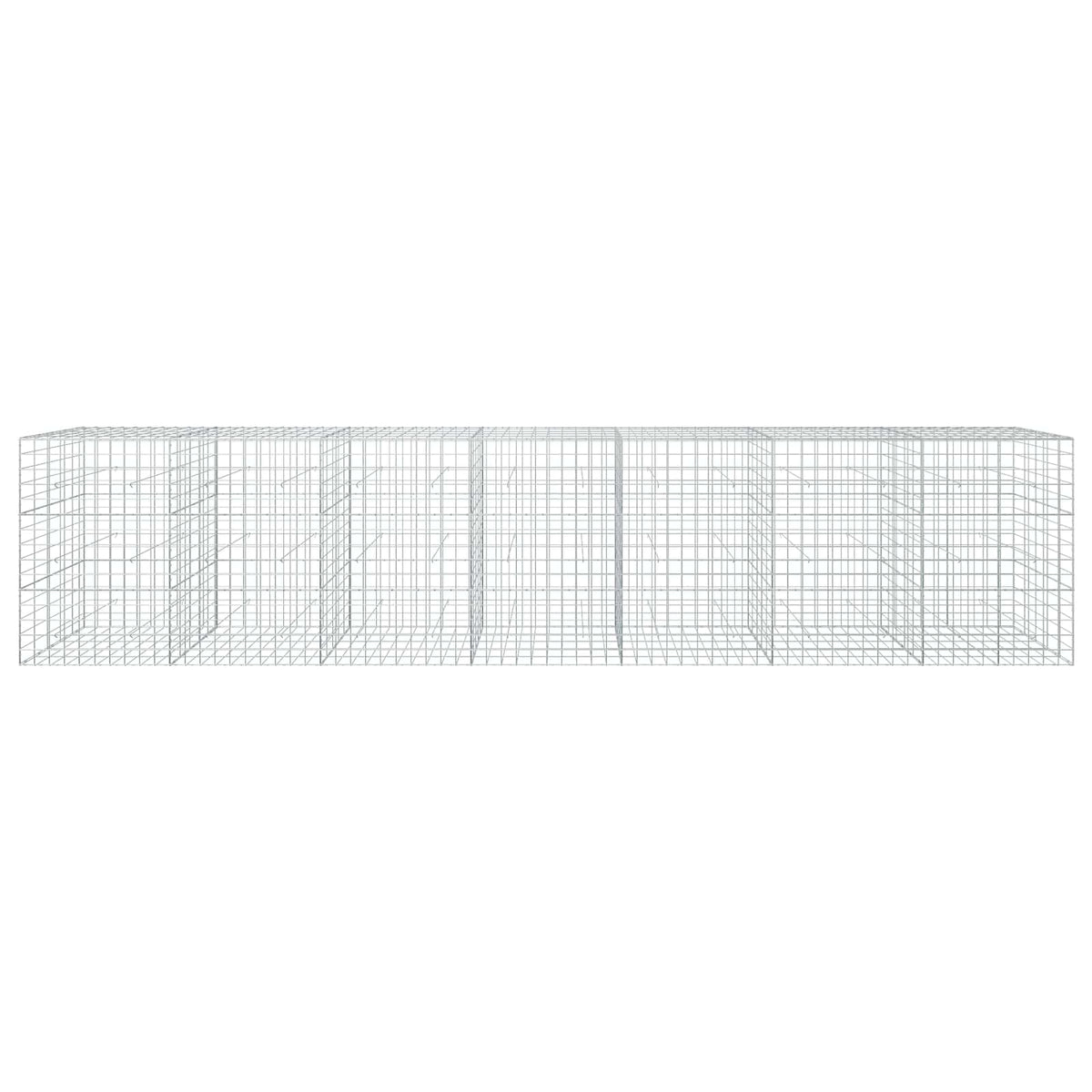 Gabion s žicom debljine 5 mm i mrežom 10x10 cm 700x50x150 cm