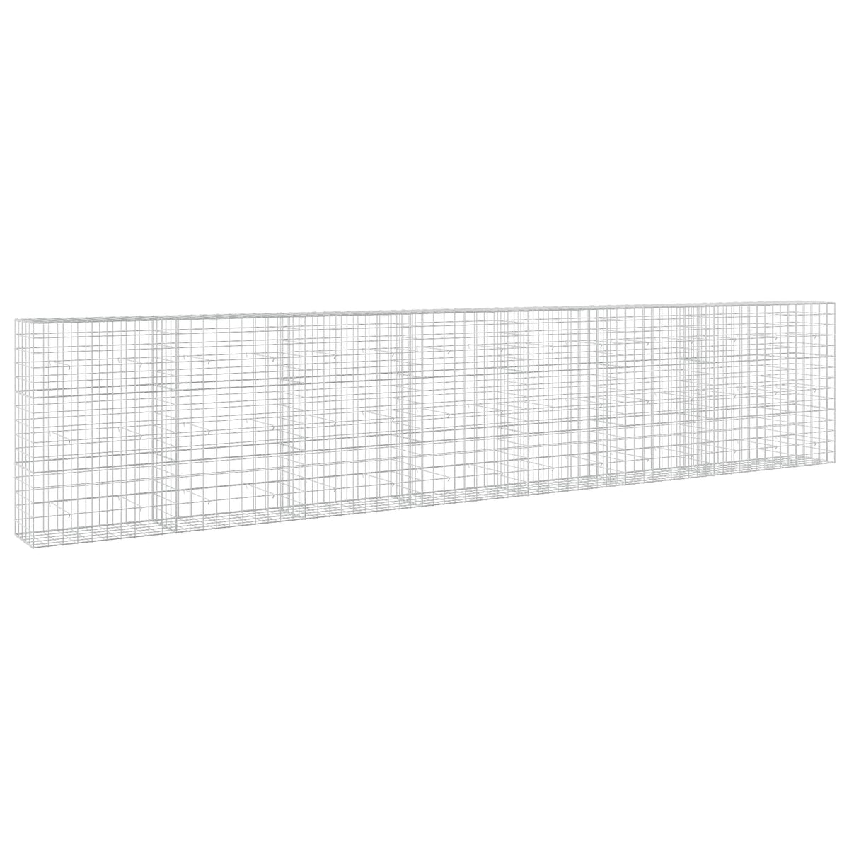 Gabion s žicom debljine 5 mm i mrežom 10x10 cm 750x50x150 cm