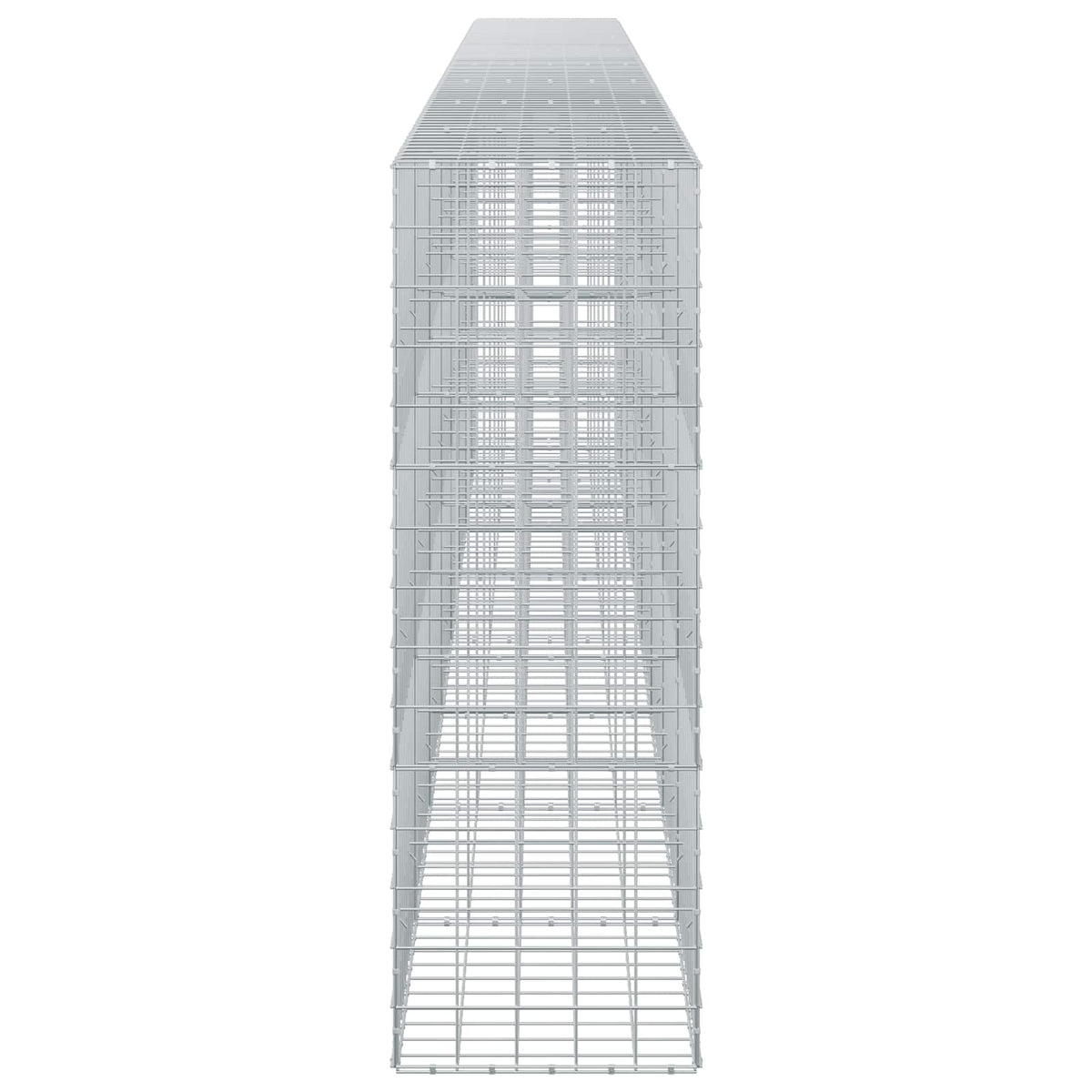 Gabion s žicom debljine 5 mm i mrežom 10x10 cm 800x50x150 cm