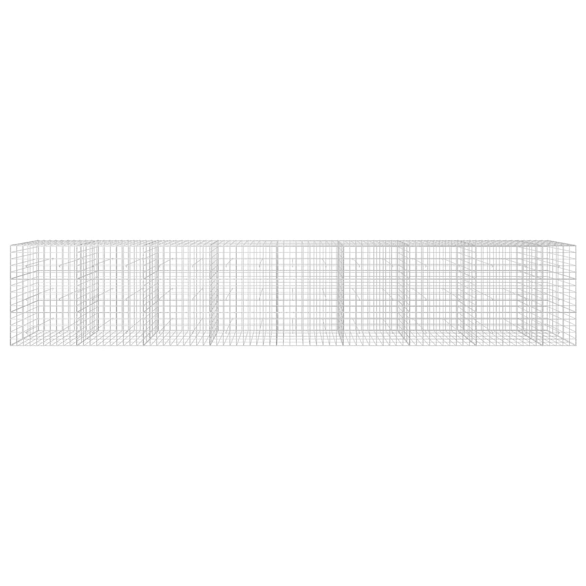 Gabion s žicom debljine 5 mm i mrežom 10x10 cm 850x50x150 cm