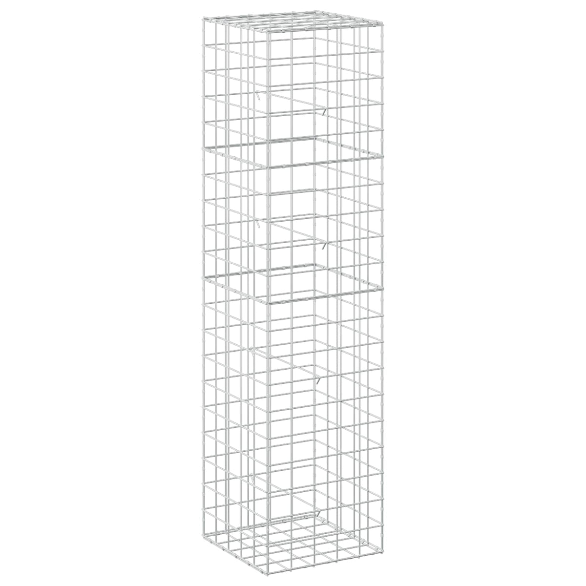 Gabion s žicom debljine 5 mm i mrežom 10x10 cm 50x50x200 cm