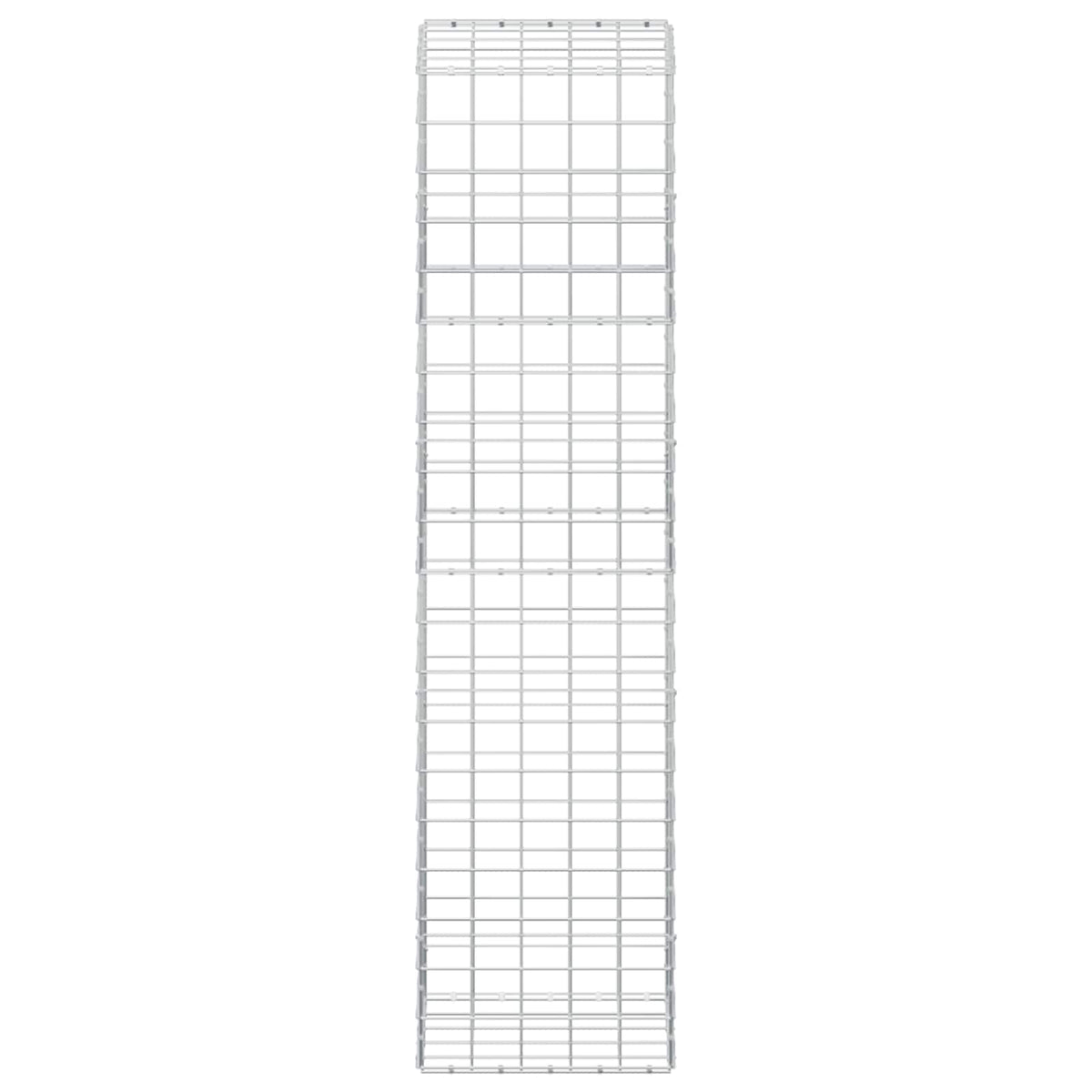 Gabion s žicom debljine 5 mm i mrežom 10x10 cm 50x50x200 cm