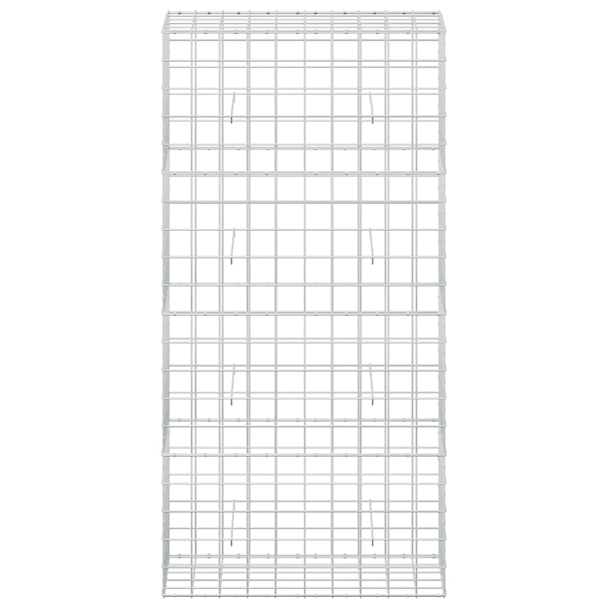 Gabion s žicom debljine 5 mm i mrežom 10x10 cm 100x50x200 cm
