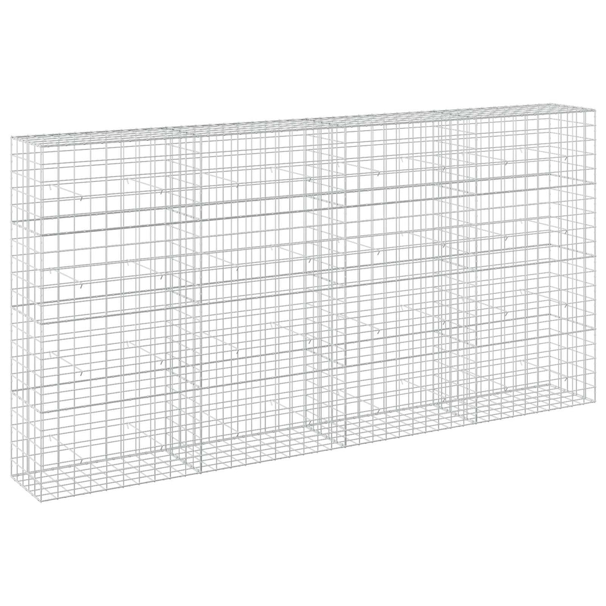 Gabion s žicom debljine 5 mm i mrežom 10x10 cm 400x50x200 cm