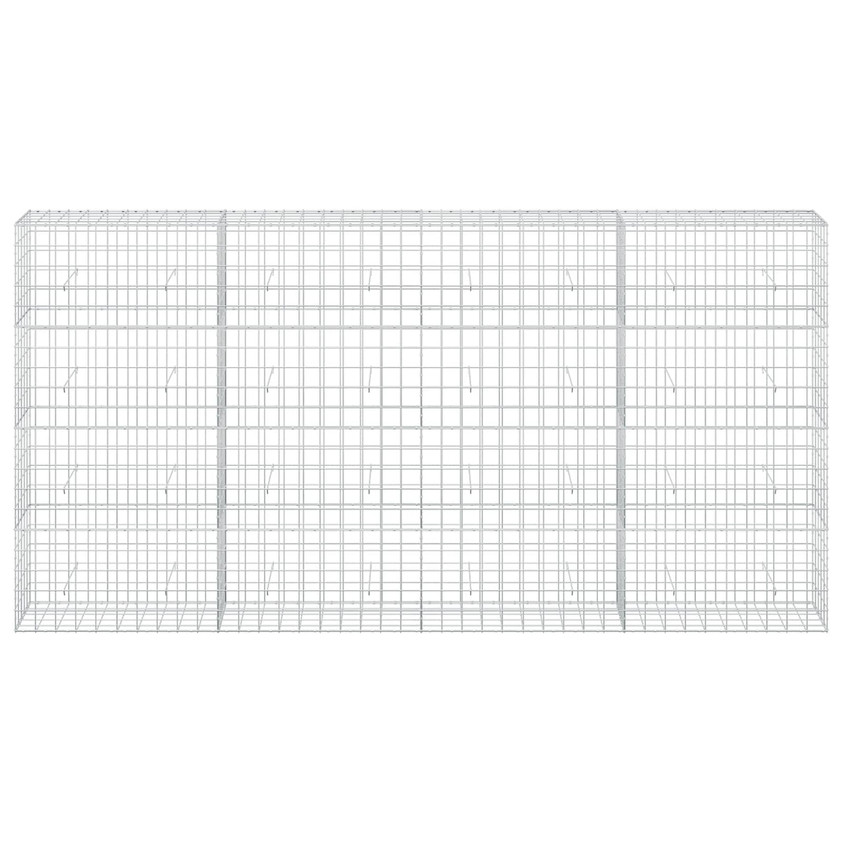 Gabion s žicom debljine 5 mm i mrežom 10x10 cm 400x50x200 cm