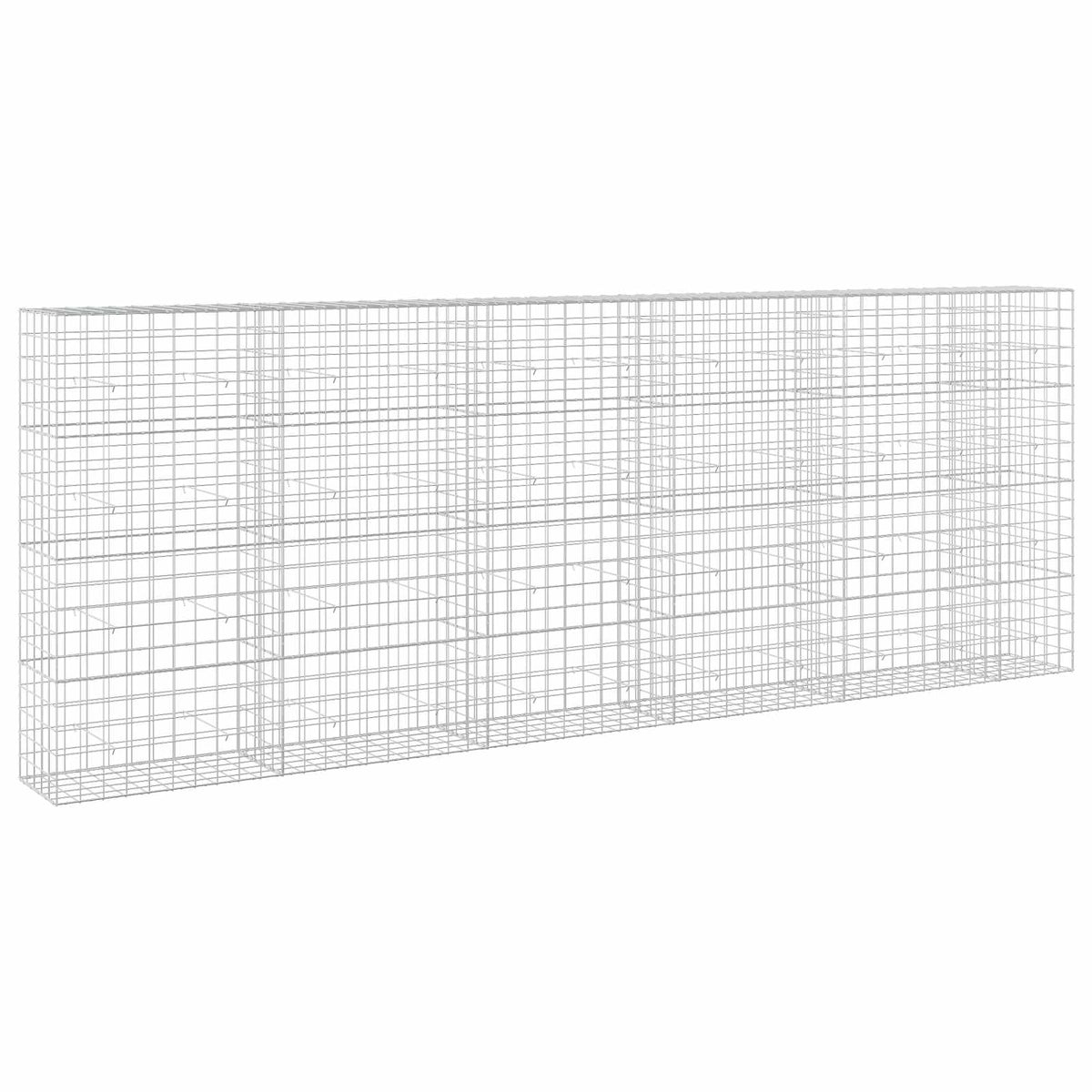 Gabion s žicom debljine 5 mm i mrežom 10x10 cm 550x50x200 cm