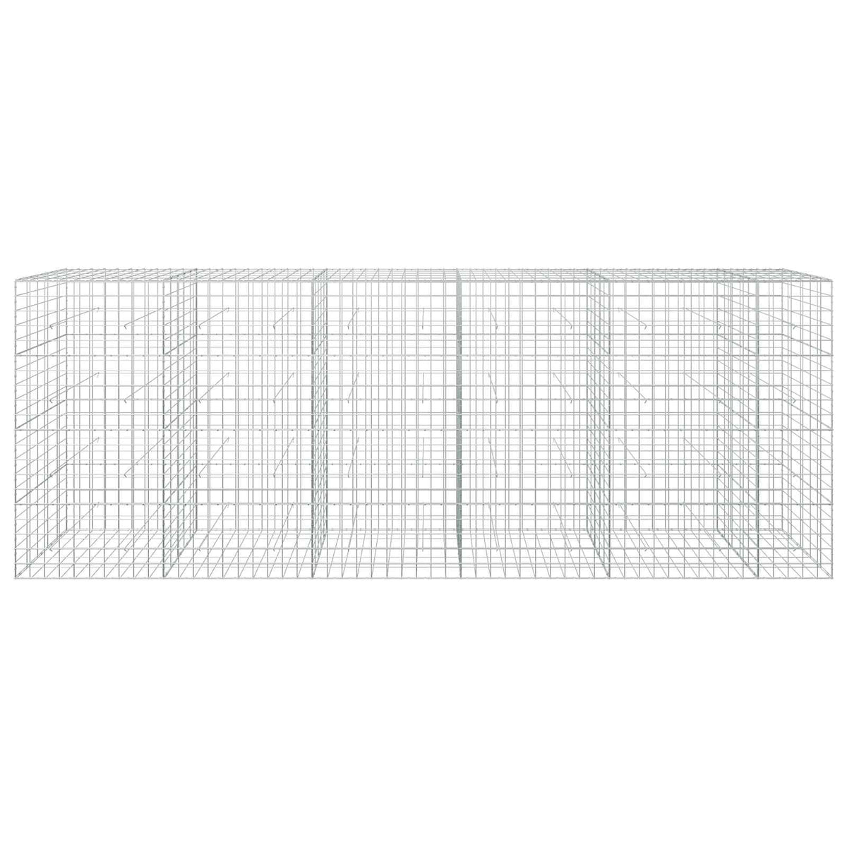 Gabion s žicom debljine 5 mm i mrežom 10x10 cm 550x50x200 cm