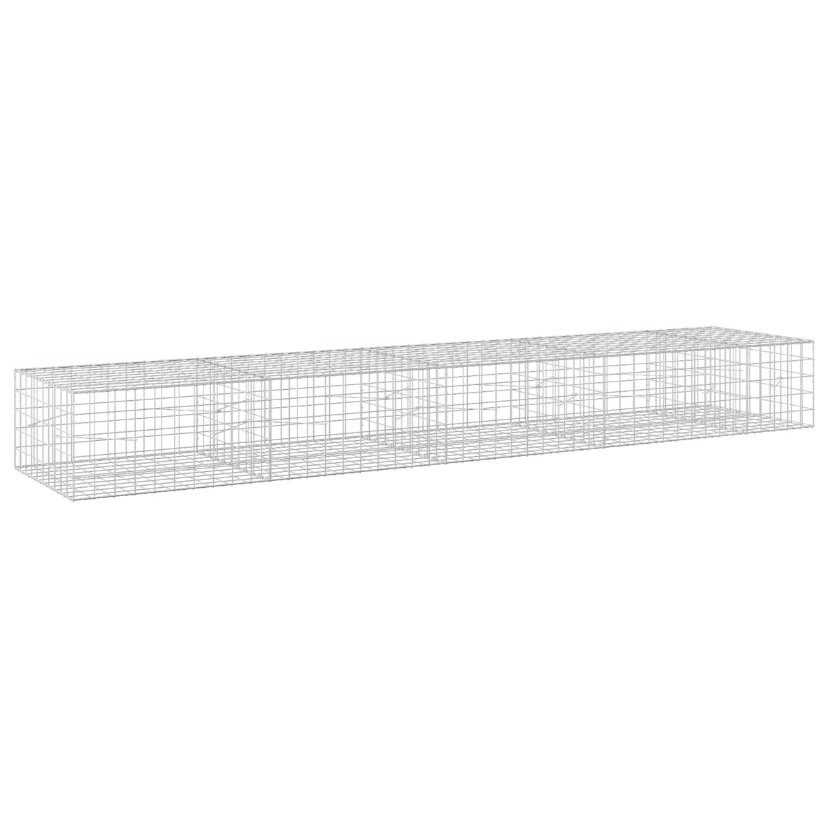 Gabion s žicom debljine 5 mm i mrežom 10x10 cm 450x100x50 cm