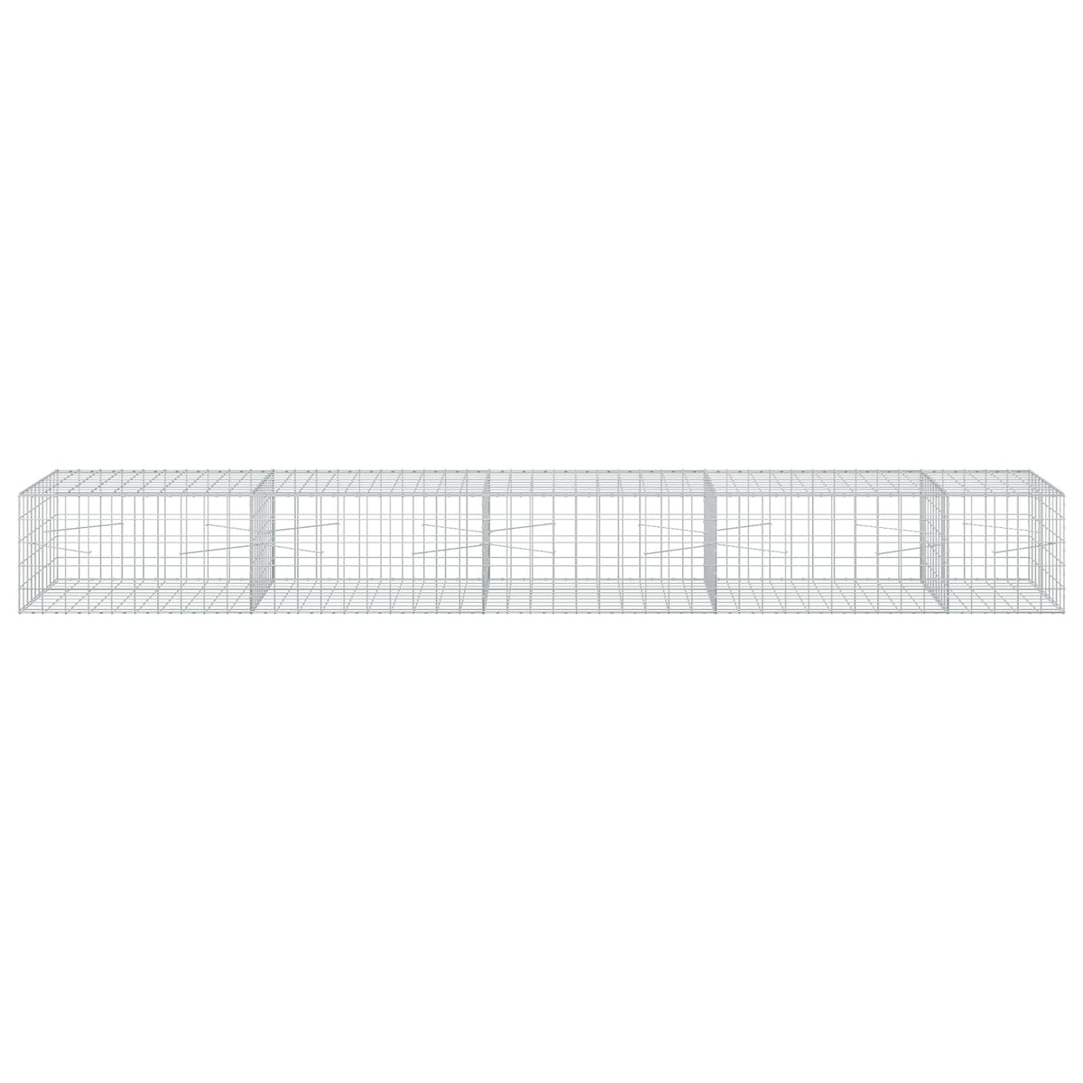 Gabion s žicom debljine 5 mm i mrežom 10x10 cm 450x100x50 cm