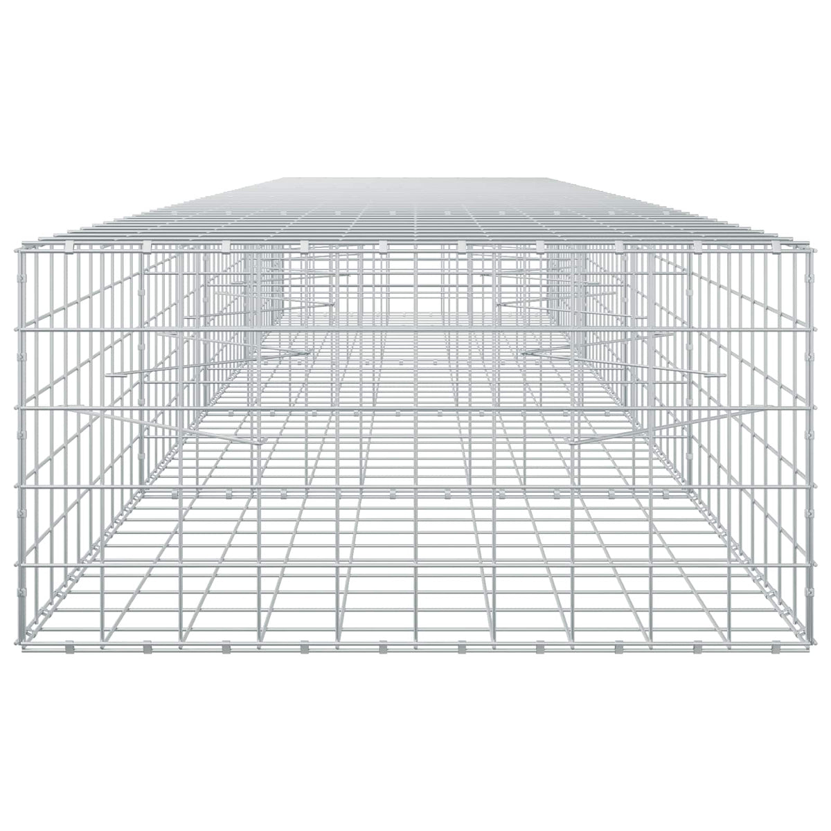 Gabion s žicom debljine 5 mm i mrežom 10x10 cm 450x100x50 cm