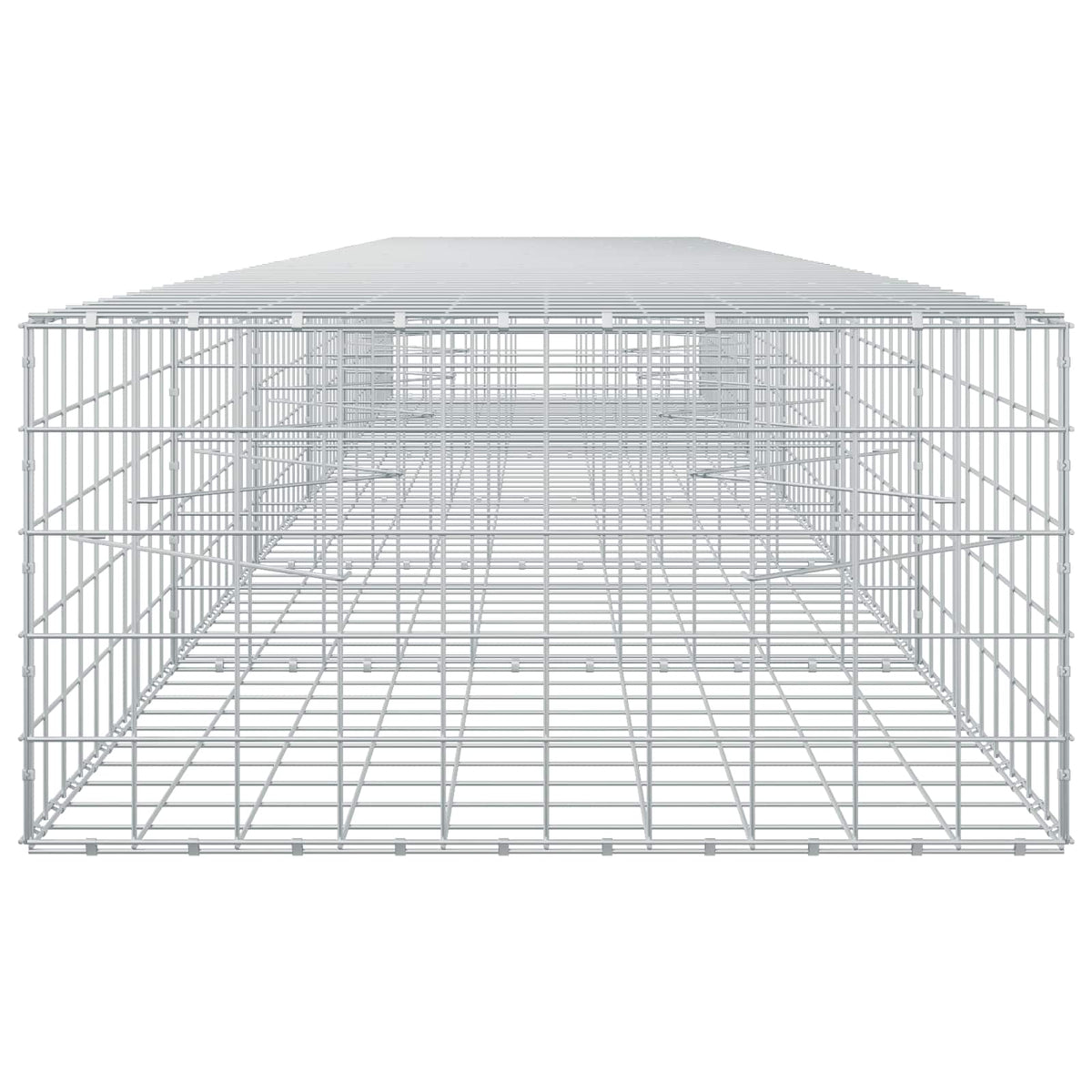 Gabion s žicom debljine 5 mm i mrežom 10x10 cm 600x100x50 cm