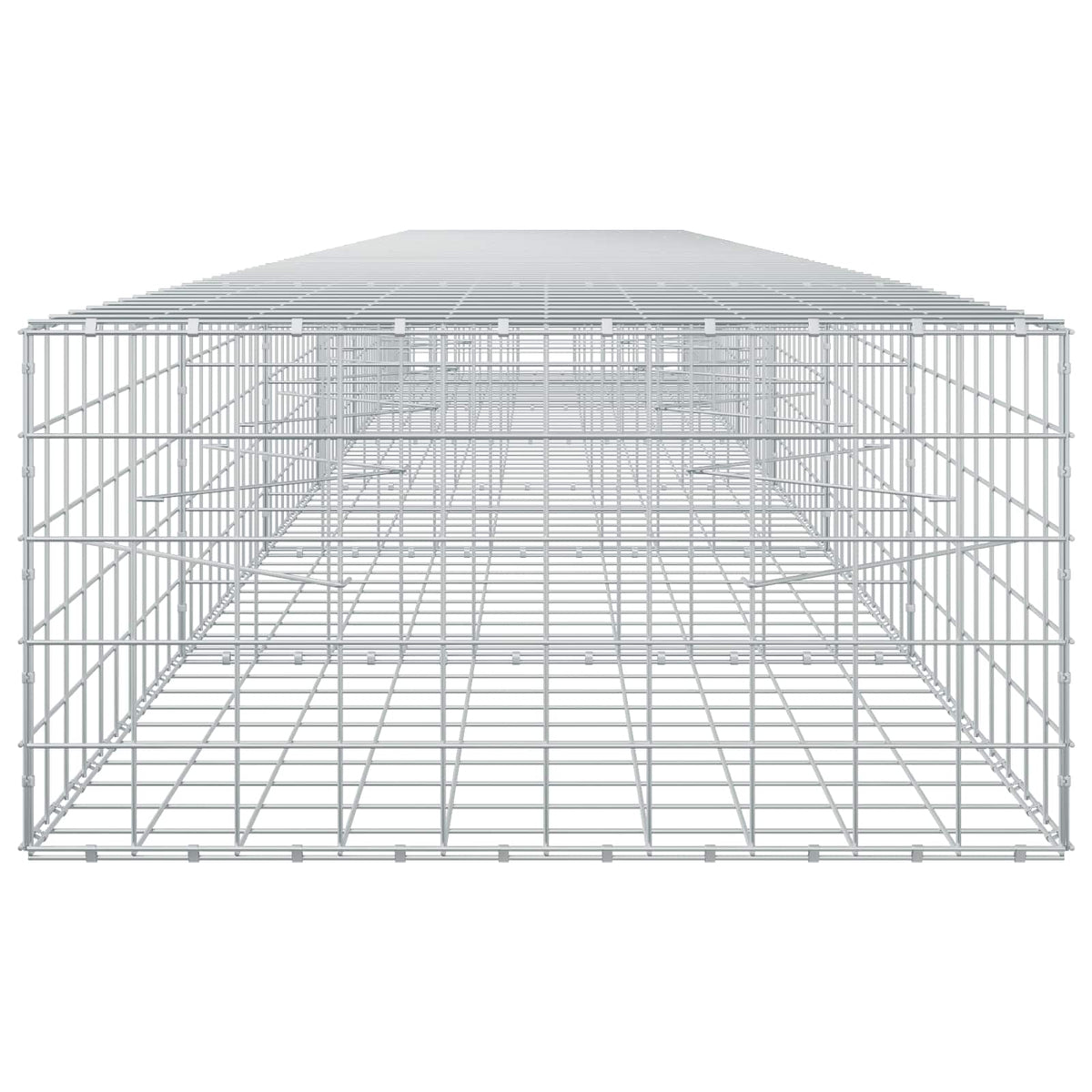 Gabion s žicom debljine 5 mm i mrežom 10x10 cm 650x100x50 cm