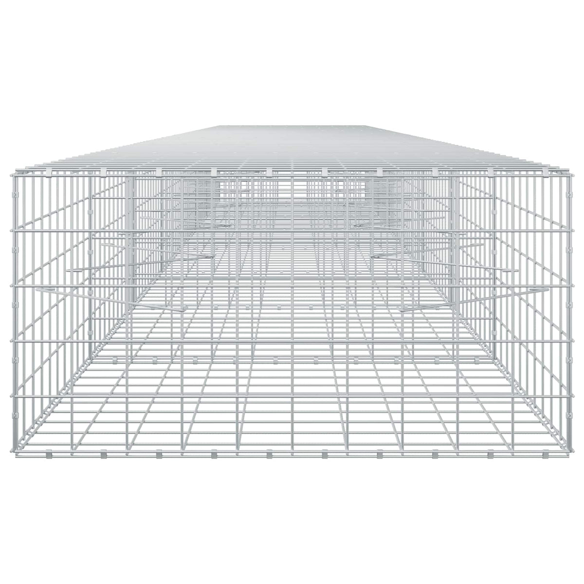 Gabion s žicom debljine 5 mm i mrežom 10x10 cm 750x100x50 cm