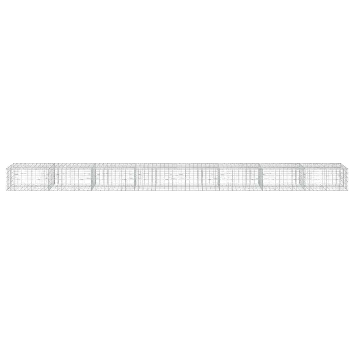 Gabion s žicom debljine 5 mm i mrežom 10x10 cm 800x100x50 cm