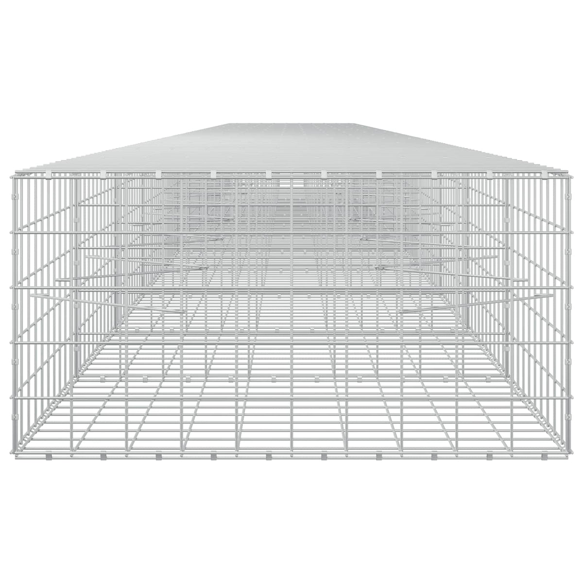 Gabion s žicom debljine 5 mm i mrežom 10x10 cm 1200x100x50 cm