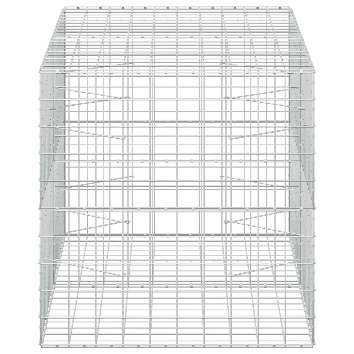 Gabion s žicom debljine 5 mm i mrežom 10x10 cm 200x100x100 cm