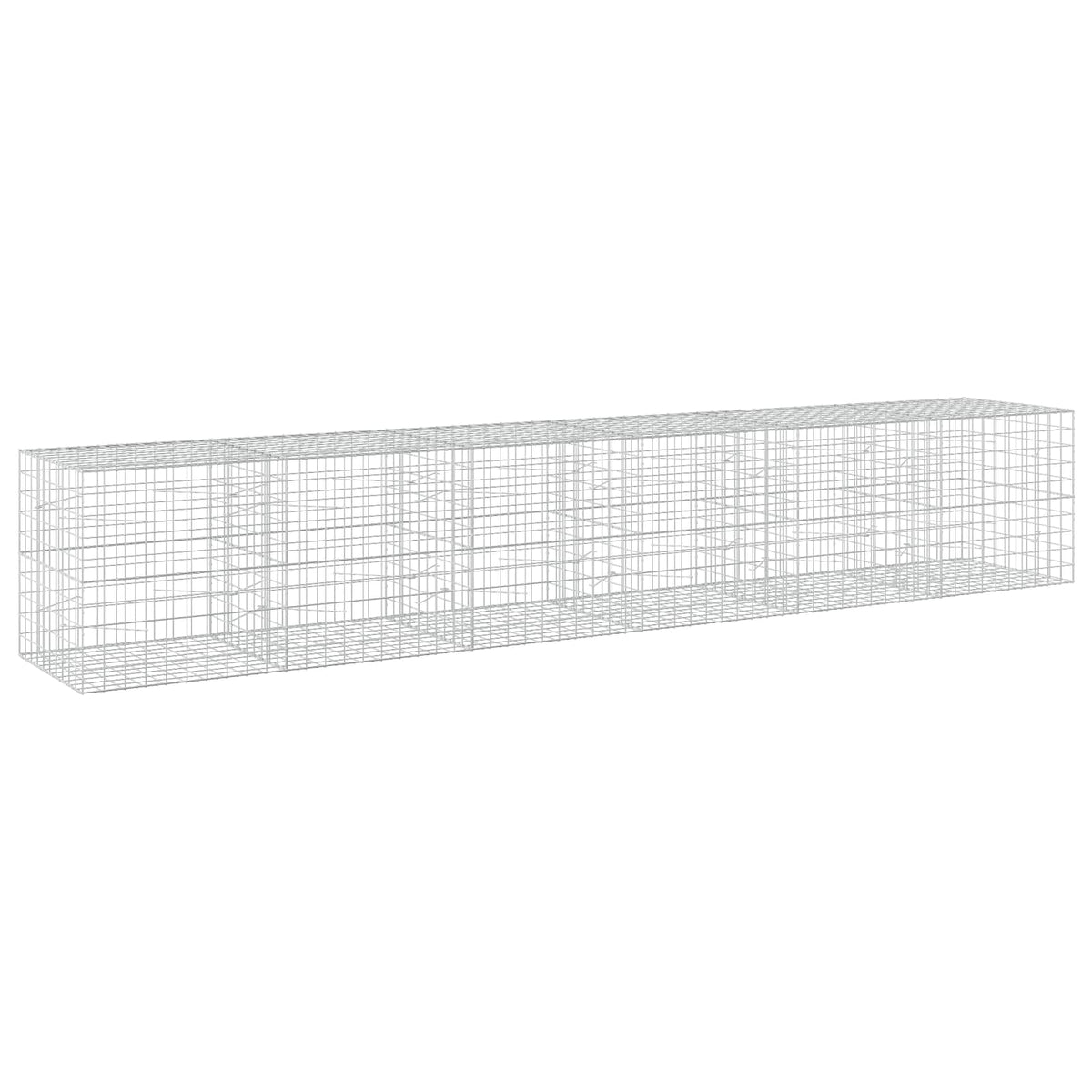 Gabion s žicom debljine 5 mm i mrežom 10x10 cm 600x100x100 cm