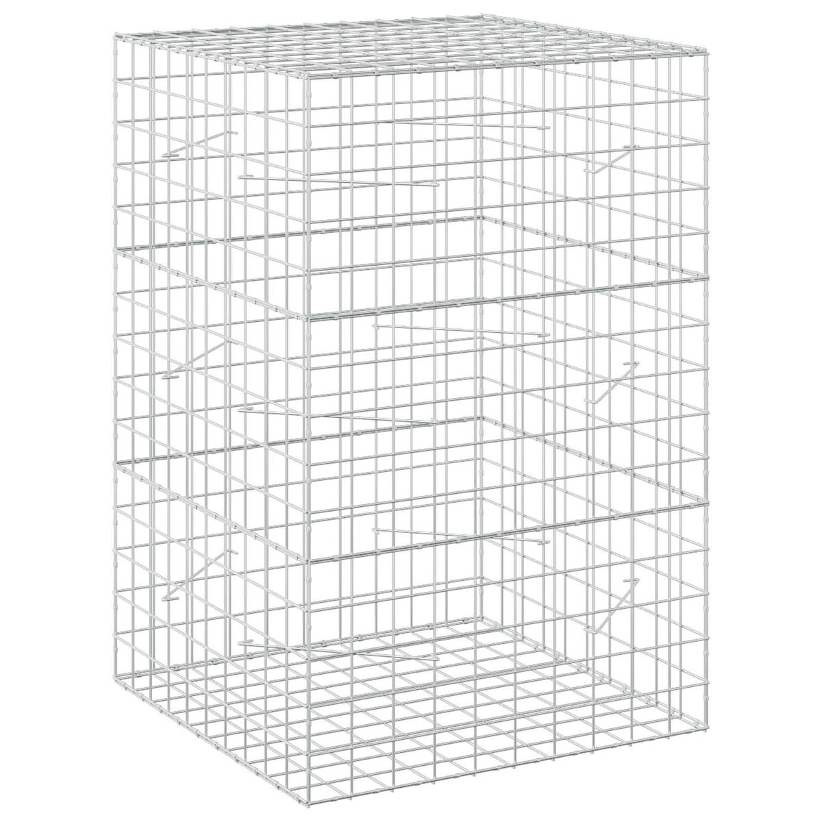 Gabion s žicom debljine 5 mm i mrežom 10x10 cm 100x100x150 cm