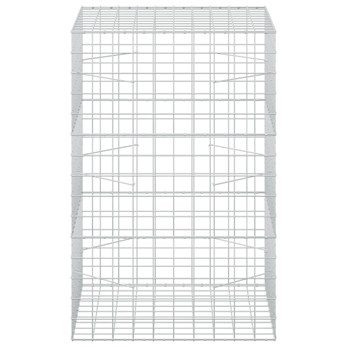 Gabion s žicom debljine 5 mm i mrežom 10x10 cm 100x100x150 cm