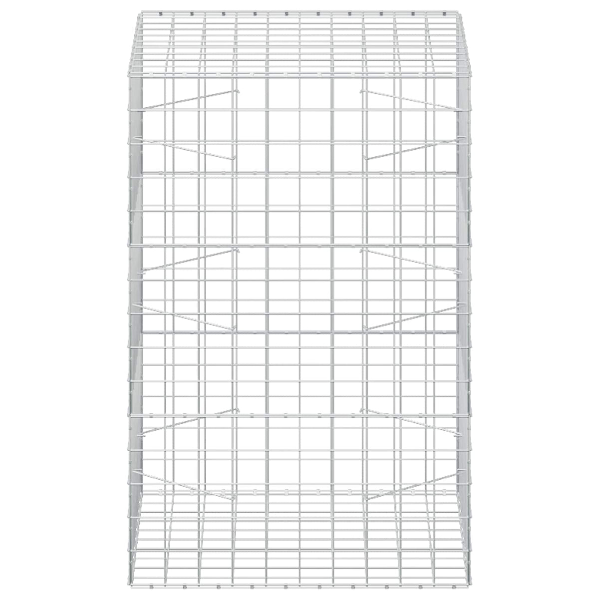 Gabion s žicom debljine 5 mm i mrežom 10x10 cm 100x100x150 cm